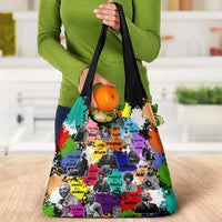 Black History Month Grocery Bag African American Paint Splashes