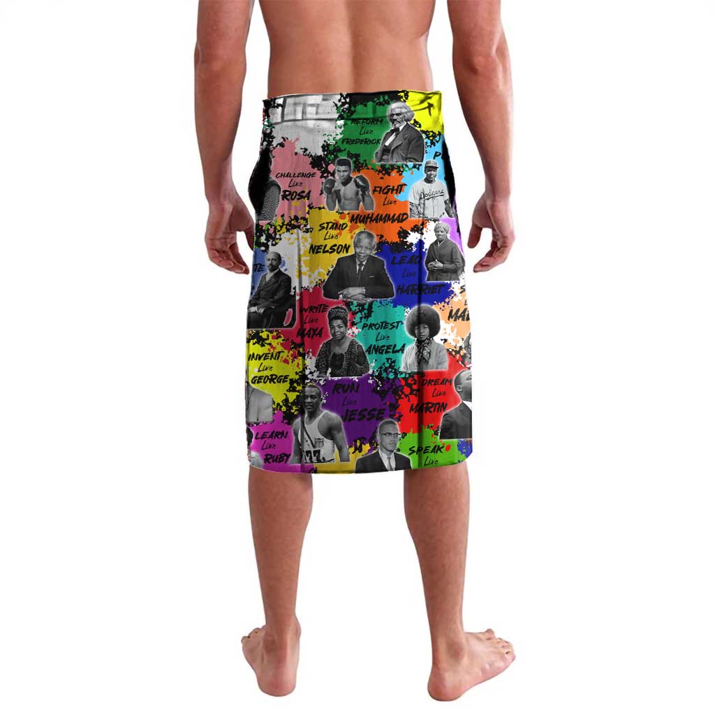Black History Month Lavalava African American Paint Splashes