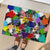 Black History Month Rubber Doormat African American Paint Splashes