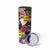 Black History Month Skinny Tumbler African American Paint Splashes