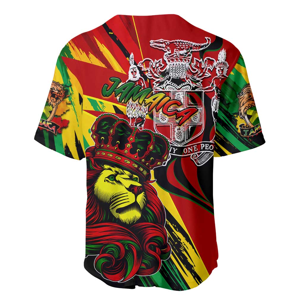 Jamaica Lion Baseball Jersey Coat Of Arms Rastafarianism