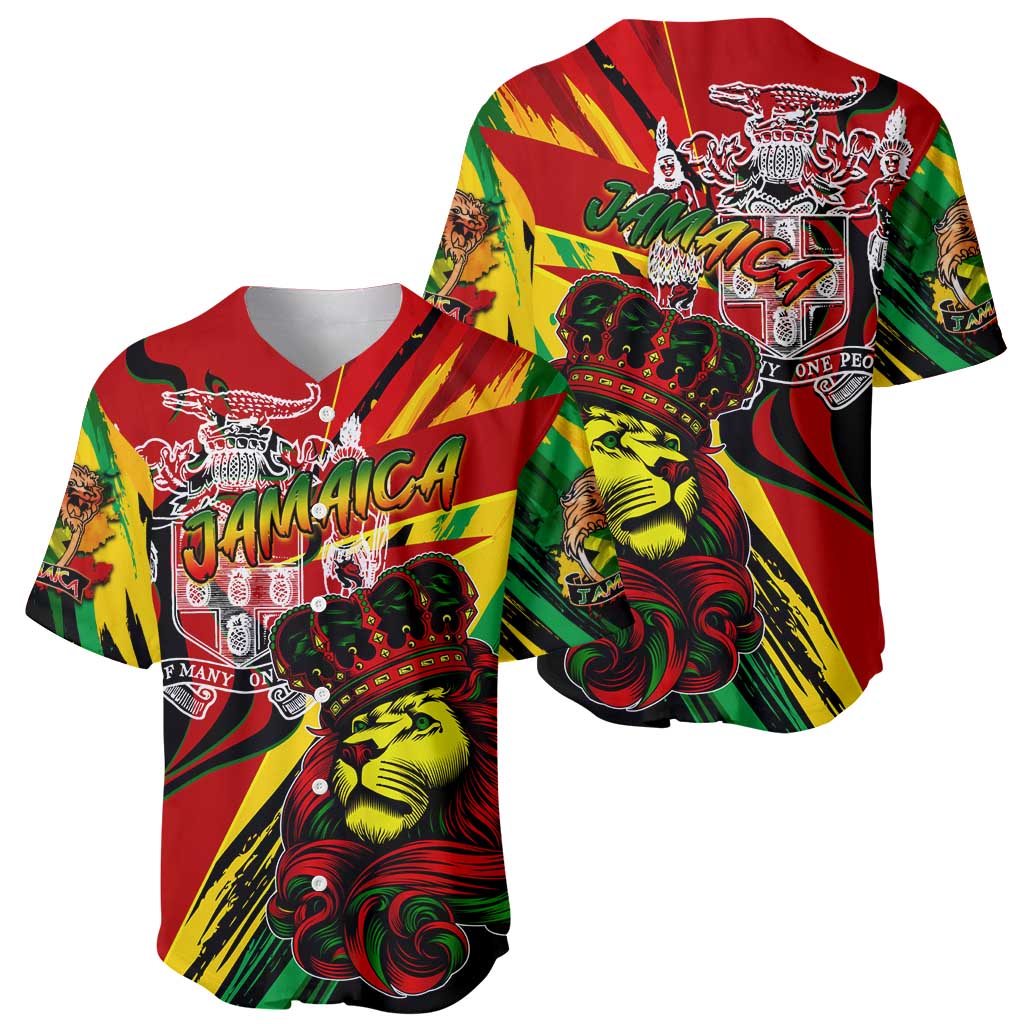 Jamaica Lion Baseball Jersey Coat Of Arms Rastafarianism