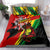Jamaica Lion Bedding Set Coat Of Arms Rastafarianism