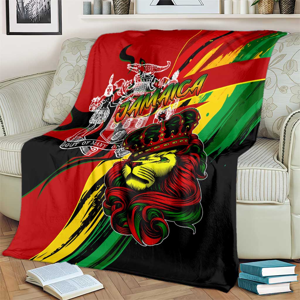 Jamaica Lion Blanket Coat Of Arms Rastafarianism