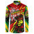 Jamaica Lion Button Sweatshirt Coat Of Arms Rastafarianism