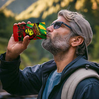 Jamaica Lion 4 in 1 Can Cooler Tumbler Coat Of Arms Rastafarianism