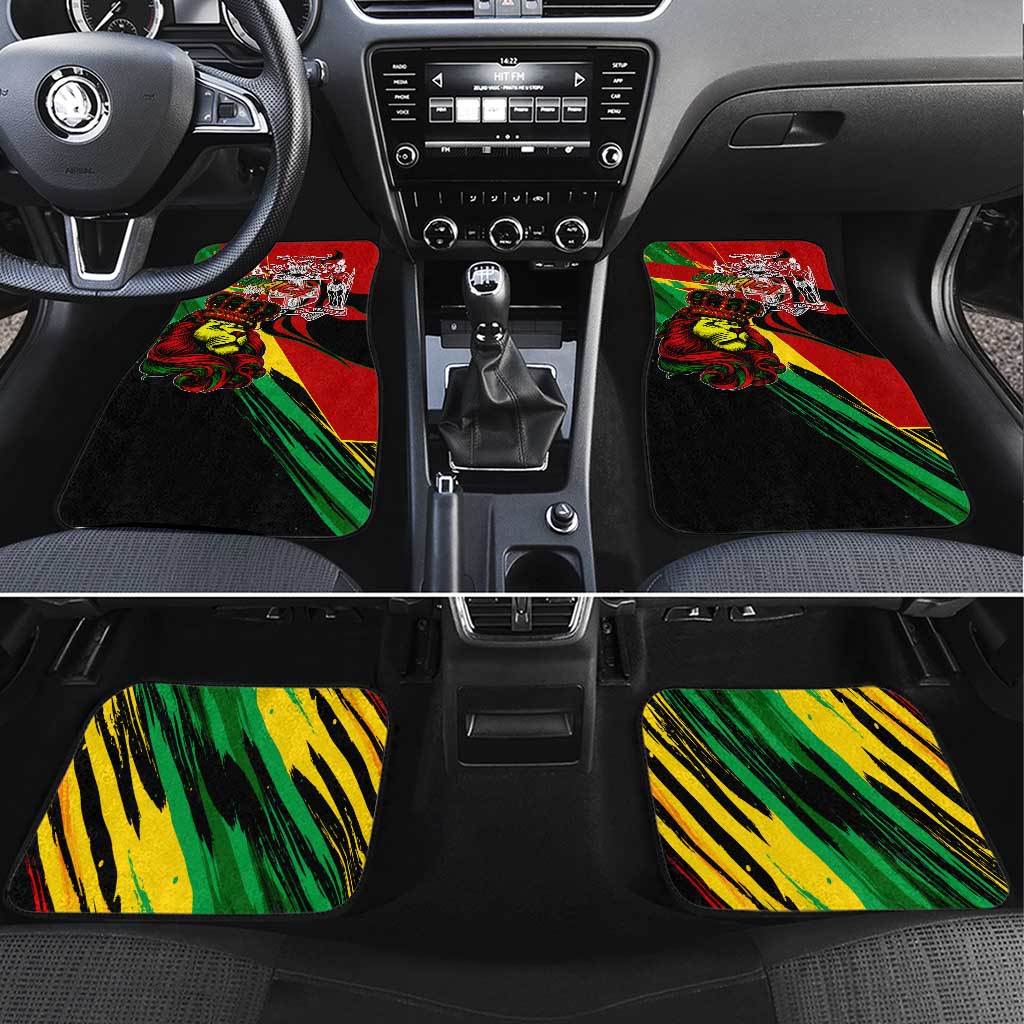 Jamaica Lion Car Mats Coat Of Arms Rastafarianism
