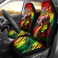 Jamaica Lion Car Seat Cover Coat Of Arms Rastafarianism
