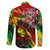 Jamaica Lion Family Matching Short Sleeve Bodycon Dress and Hawaiian Shirt Coat Of Arms Rastafarianism