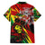 Jamaica Lion Family Matching Summer Maxi Dress and Hawaiian Shirt Coat Of Arms Rastafarianism