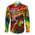 Jamaica Lion Family Matching Summer Maxi Dress and Hawaiian Shirt Coat Of Arms Rastafarianism