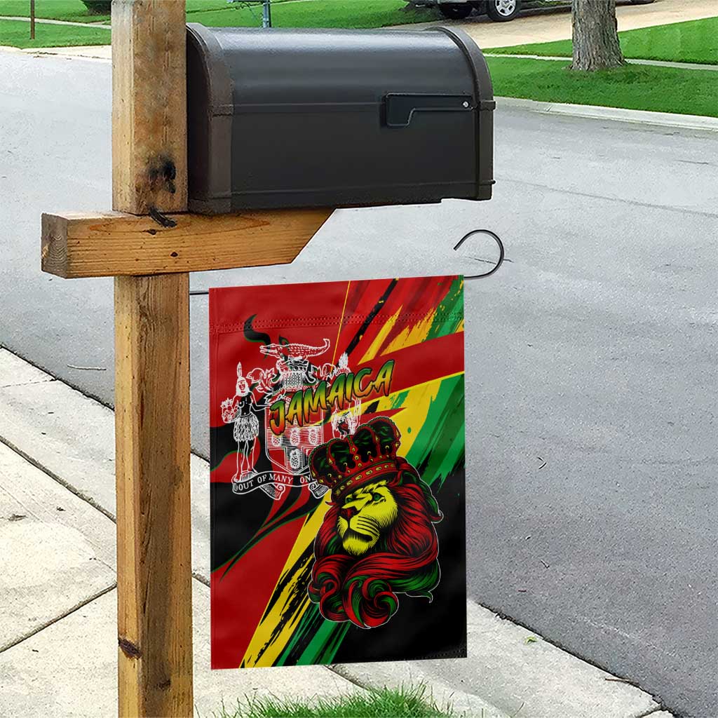 Jamaica Lion Garden Flag Coat Of Arms Rastafarianism