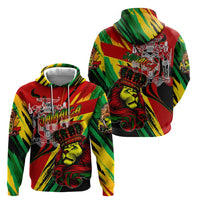 Jamaica Lion Hoodie Coat Of Arms Rastafarianism