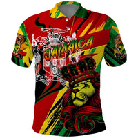 Jamaica Lion Polo Shirt Coat Of Arms Rastafarianism