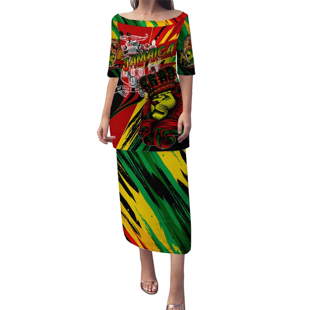 Jamaica Lion Puletasi Coat Of Arms Rastafarianism