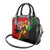 Jamaica Lion Shoulder Handbag Coat Of Arms Rastafarianism
