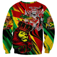 Jamaica Lion Sweatshirt Coat Of Arms Rastafarianism