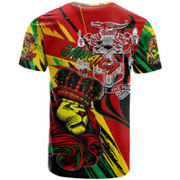 Jamaica Lion T Shirt Coat Of Arms Rastafarianism
