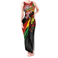 Jamaica Lion Tank Maxi Dress Coat Of Arms Rastafarianism