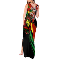 Jamaica Lion Tank Maxi Dress Coat Of Arms Rastafarianism