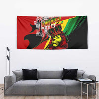Jamaica Lion Tapestry Coat Of Arms Rastafarianism