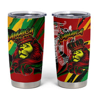 Jamaica Lion Tumbler Cup Coat Of Arms Rastafarianism