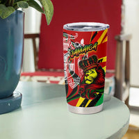 Jamaica Lion Tumbler Cup Coat Of Arms Rastafarianism