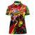 Jamaica Lion Women Polo Shirt Coat Of Arms Rastafarianism