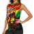 Jamaica Lion Women Sleeveless Polo Shirt Coat Of Arms Rastafarianism