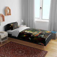 King Of Reggae Bedding Set Legend Bob Peace and Love