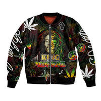 King Of Reggae Bomber Jacket Legend Bob Peace and Love