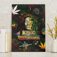 King Of Reggae Canvas Wall Art Legend Bob Peace and Love