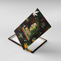 King Of Reggae Canvas Wall Art Legend Bob Peace and Love