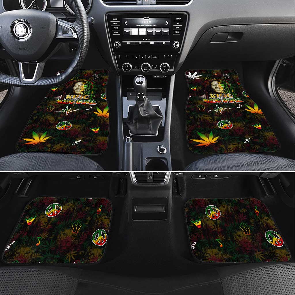 King Of Reggae Car Mats Legend Bob Peace and Love