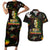 King Of Reggae Couples Matching Short Sleeve Bodycon Dress and Hawaiian Shirt Legend Bob Peace and Love