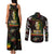 King Of Reggae Couples Matching Tank Maxi Dress and Long Sleeve Button Shirt Legend Bob Peace and Love