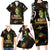 King Of Reggae Family Matching Long Sleeve Bodycon Dress and Hawaiian Shirt Legend Bob Peace and Love