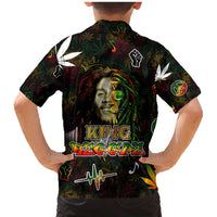 King Of Reggae Family Matching Mermaid Dress and Hawaiian Shirt Legend Bob Peace and Love