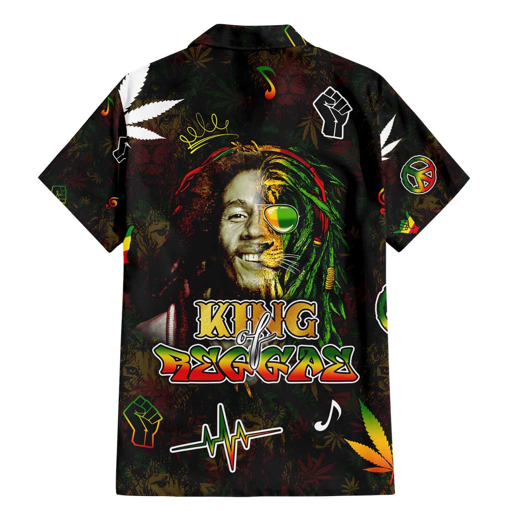 King Of Reggae Family Matching Mermaid Dress and Hawaiian Shirt Legend Bob Peace and Love