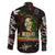 King Of Reggae Family Matching Off The Shoulder Long Sleeve Dress and Hawaiian Shirt Legend Bob Peace and Love