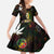King Of Reggae Family Matching Short Sleeve Bodycon Dress and Hawaiian Shirt Legend Bob Peace and Love