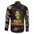King Of Reggae Family Matching Short Sleeve Bodycon Dress and Hawaiian Shirt Legend Bob Peace and Love