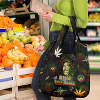 King Of Reggae Grocery Bag Legend Bob Peace and Love