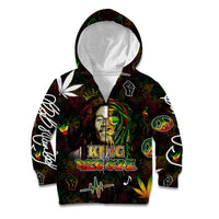 King Of Reggae Kid Hoodie Legend Bob Peace and Love
