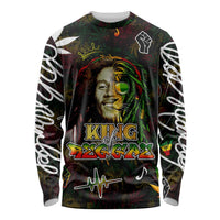 King Of Reggae Long Sleeve Shirt Legend Bob Peace and Love