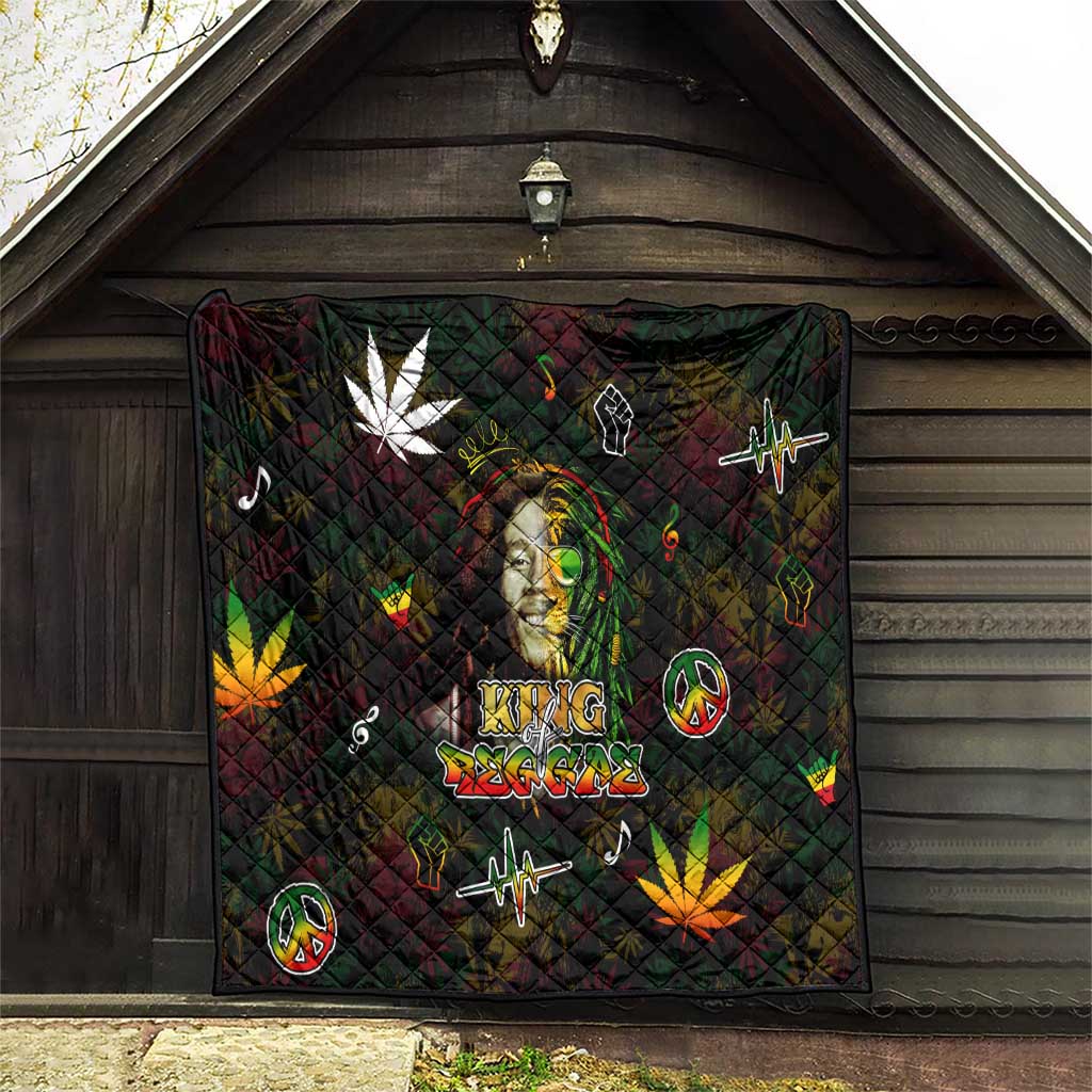 King Of Reggae Quilt Legend Bob Peace and Love