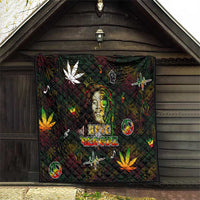 King Of Reggae Quilt Legend Bob Peace and Love