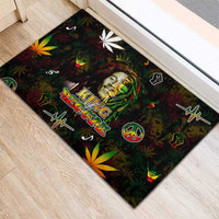 King Of Reggae Rubber Doormat Legend Bob Peace and Love