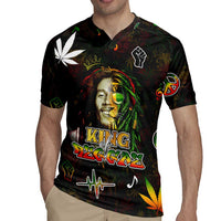 King Of Reggae Rugby Jersey Legend Bob Peace and Love