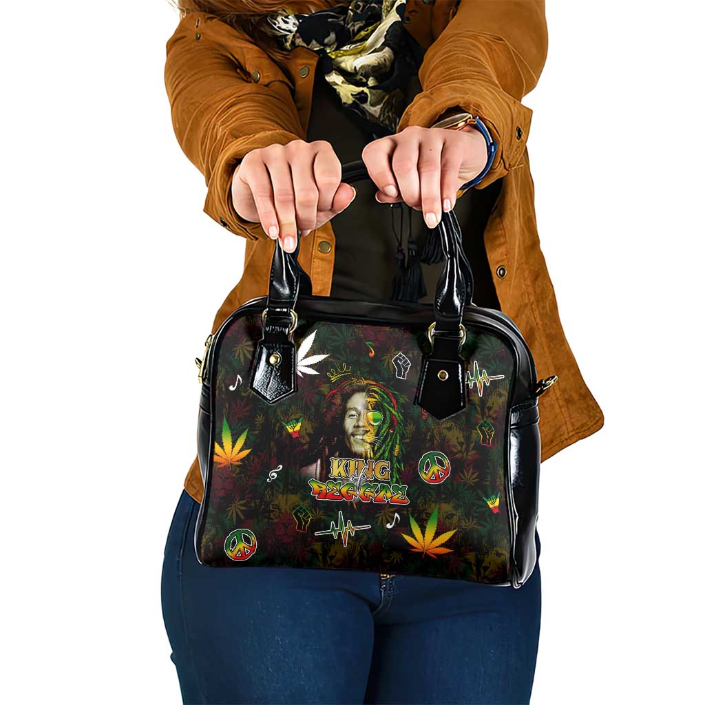 King Of Reggae Shoulder Handbag Legend Bob Peace and Love